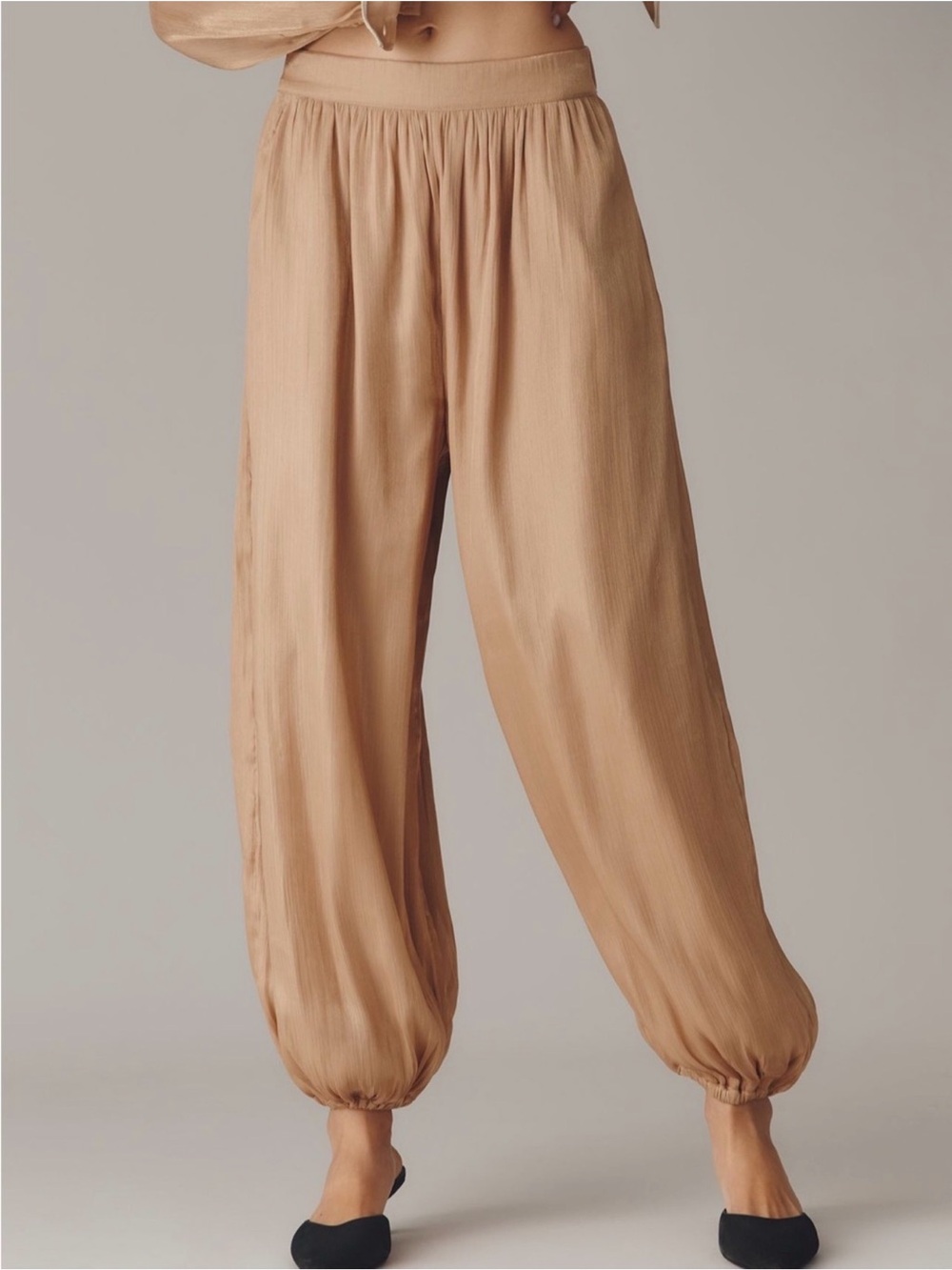 Maeve Shiny Balloon Pants